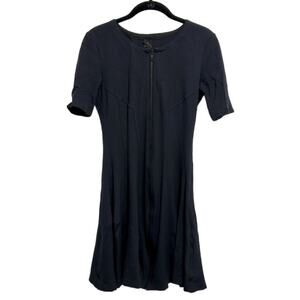 Theory Navy with Black Trim mini dress women’s size 6